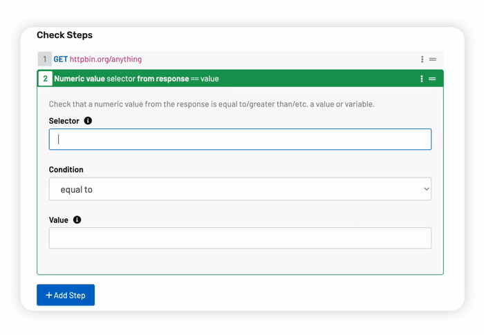Numeric Comparison API Check